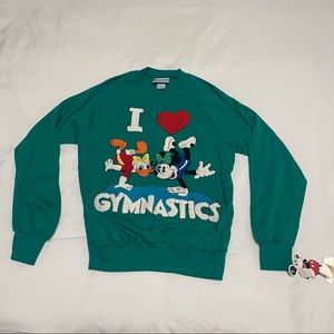 Vintage Disney “I love gymnastics” sweater RARE